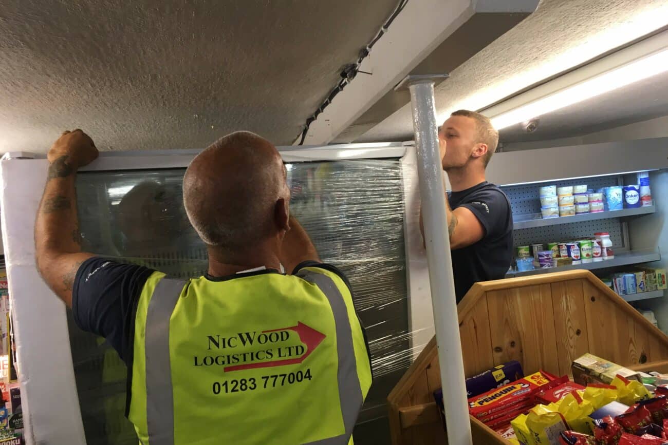 New fridges in... with mm's to spare!